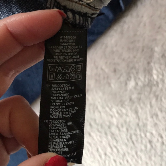 Forever 21 Denim Jeans Size 30 NWOT - Picture 4 of 4